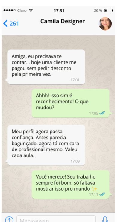 depoimento camila designer